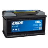 Аккумулятор EXIDE Excell 80R EB802 80Ач 700А обр. пол.