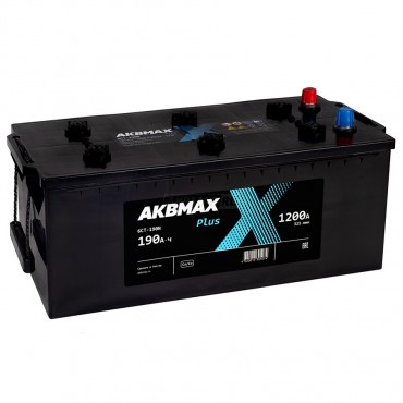 AKBMAX PLUS 190 рус 1200A 516x223x223